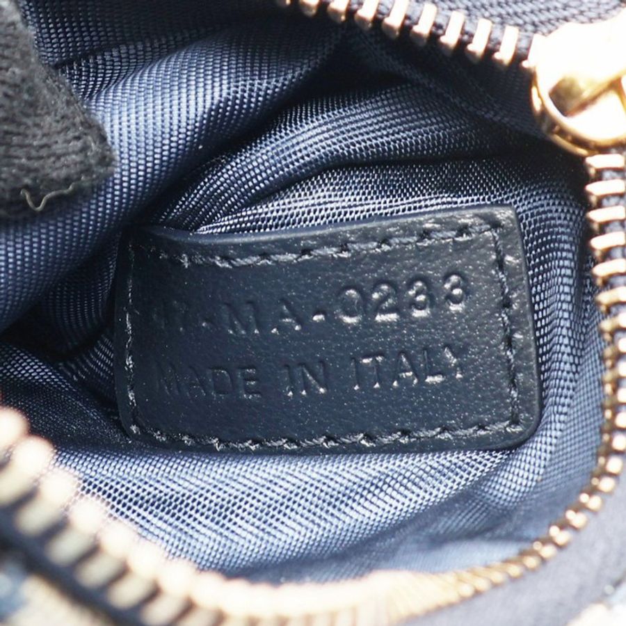 藍色 Dior Oblique 緹花帆布 Saddle Pouch 小型 WOC 肩背包【Dior 迪奧】 S5614CTZQ_M928-8
