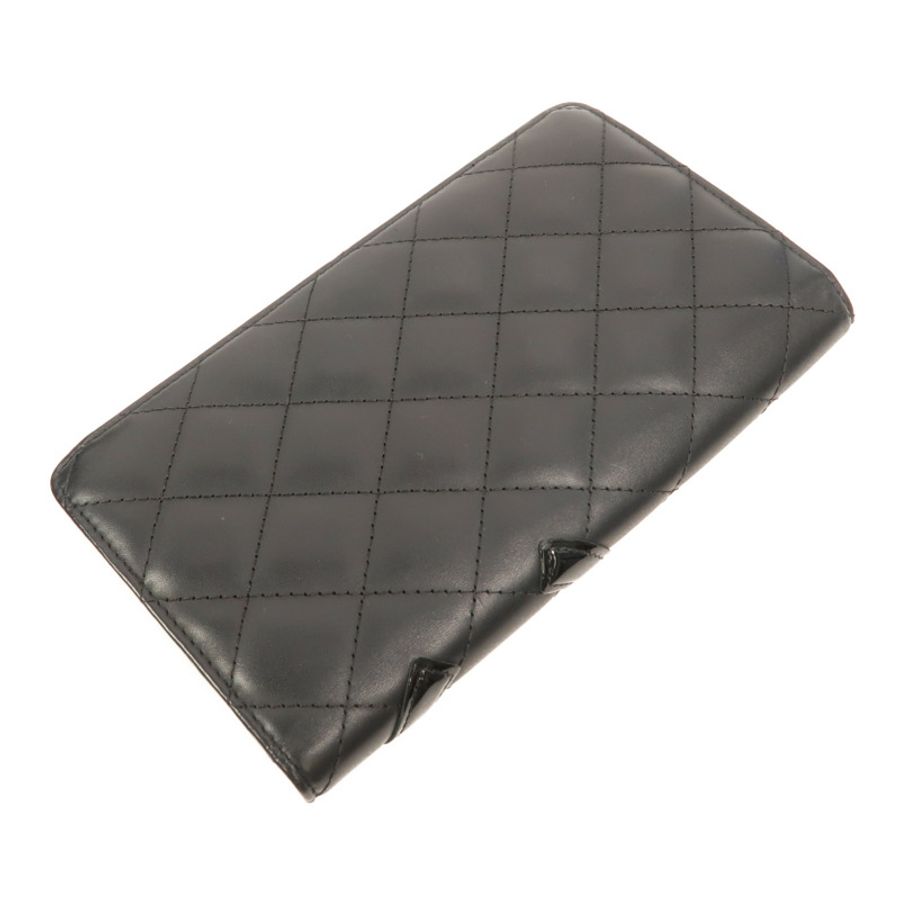 CHANEL 牛皮皮革Cambon Long Wallet長錢包-5