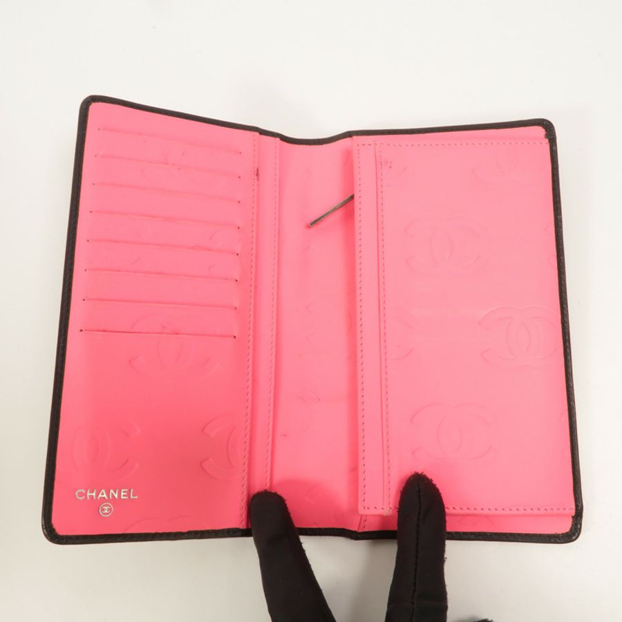 CHANEL 牛皮皮革Cambon Long Wallet長錢包-6
