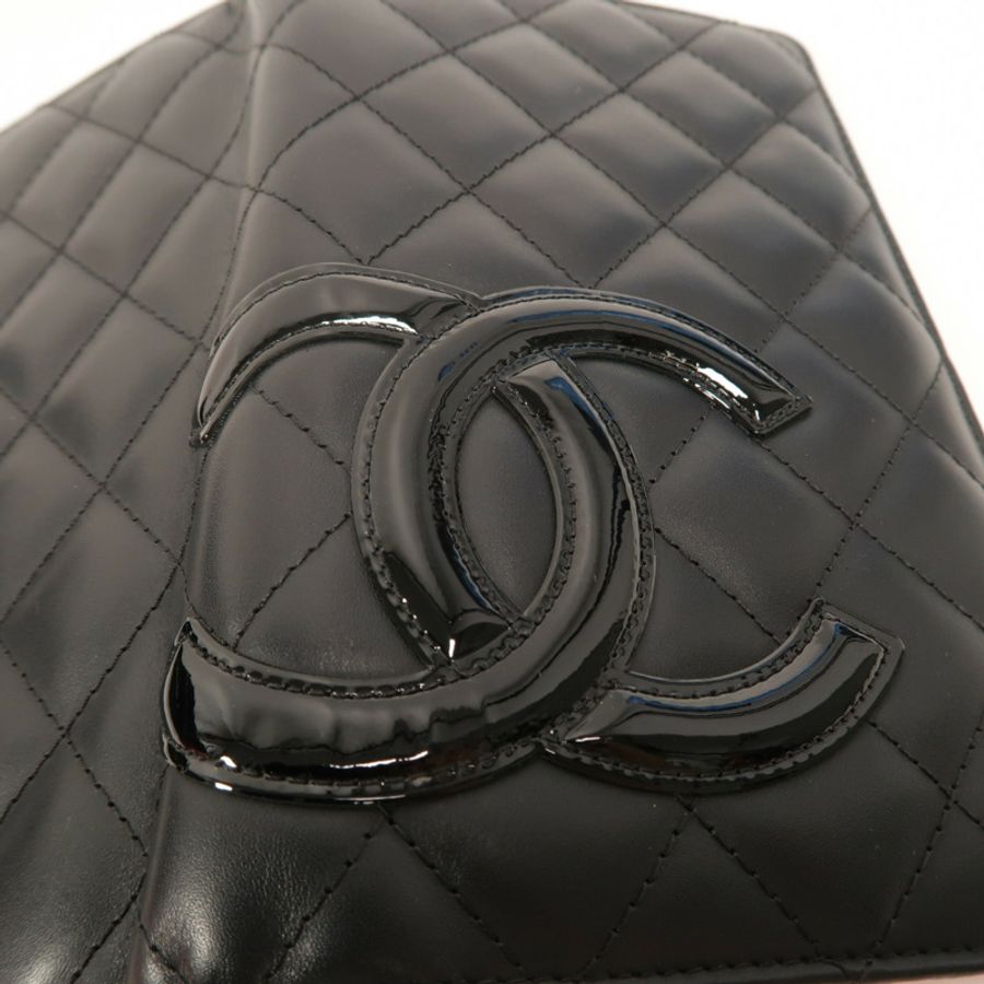 CHANEL 牛皮皮革Cambon Long Wallet長錢包-9