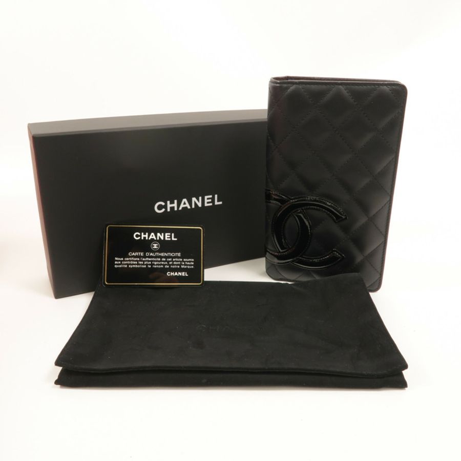 CHANEL 牛皮皮革Cambon Long Wallet長錢包-11