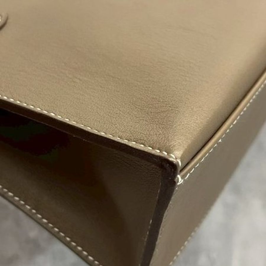 Hermes Mini Kelly大象灰 銀釦-12