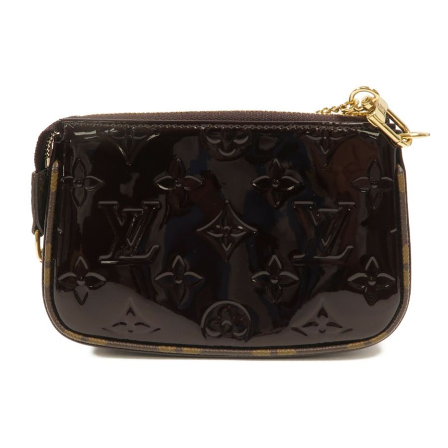 LOUIS VUITTON Monogram Vernis Mini Pochette Accessoires零錢包-1
