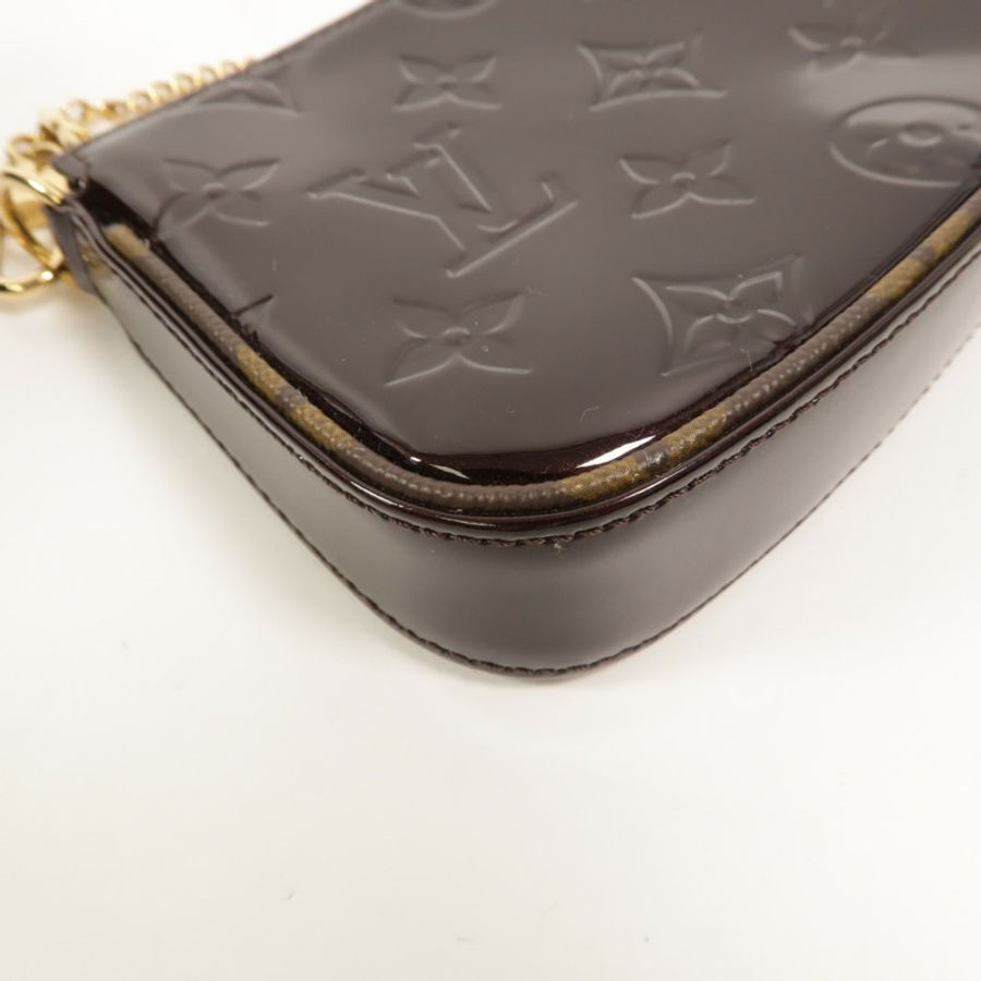 LOUIS VUITTON Monogram Vernis Mini Pochette Accessoires零錢包-9