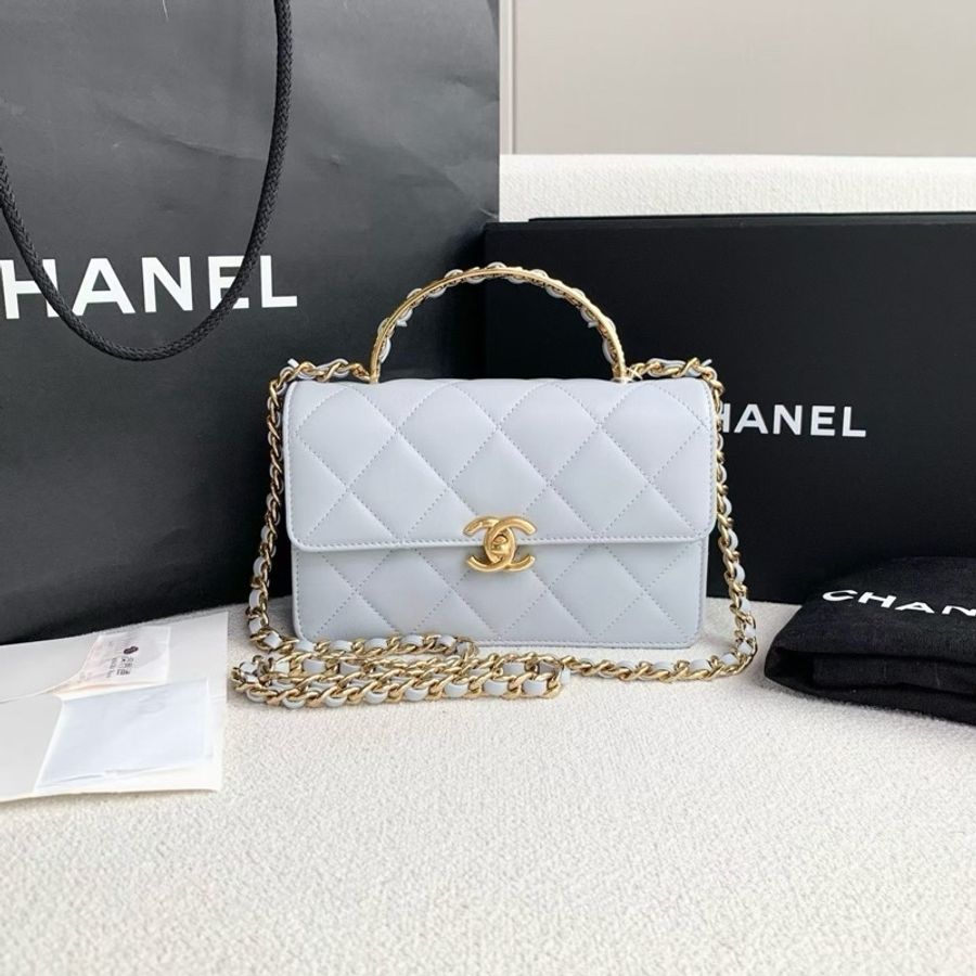 【威選精品】💙 CHANEL 鏤空手柄 CF 鏈條包 💙-2