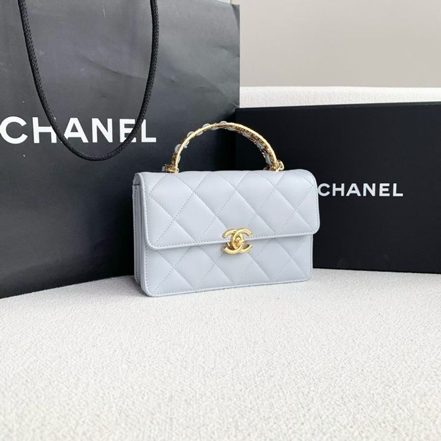 【威選精品】💙 CHANEL 鏤空手柄 CF 鏈條包 💙-4