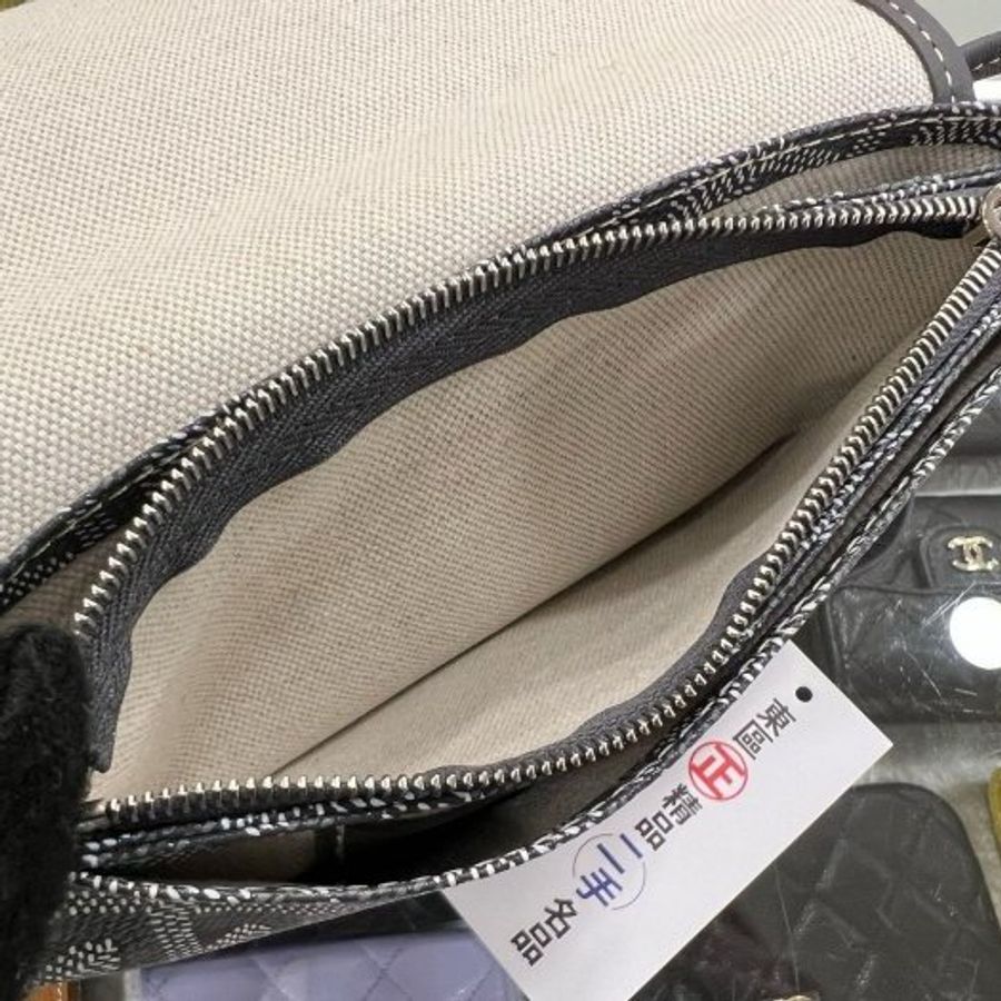 東區正精品㊣GOYARD PLUMET WOC 灰色手工繪製信封包斜背包廢包 RZ6508-10