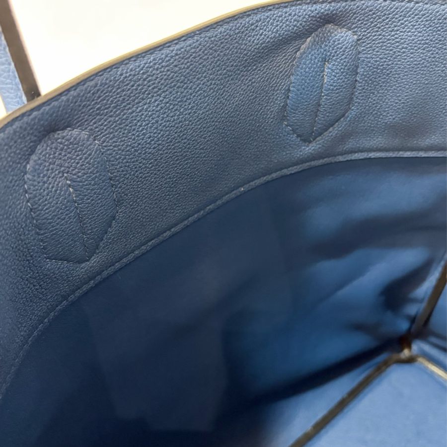 HERMES HAC S4深邃藍TOGO皮銀扣BIRKIN 40|鉑金包手提包醫生包手提包旅行袋-40