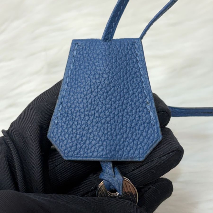 HERMES HAC S4深邃藍TOGO皮銀扣BIRKIN 40|鉑金包手提包醫生包手提包旅行袋-68