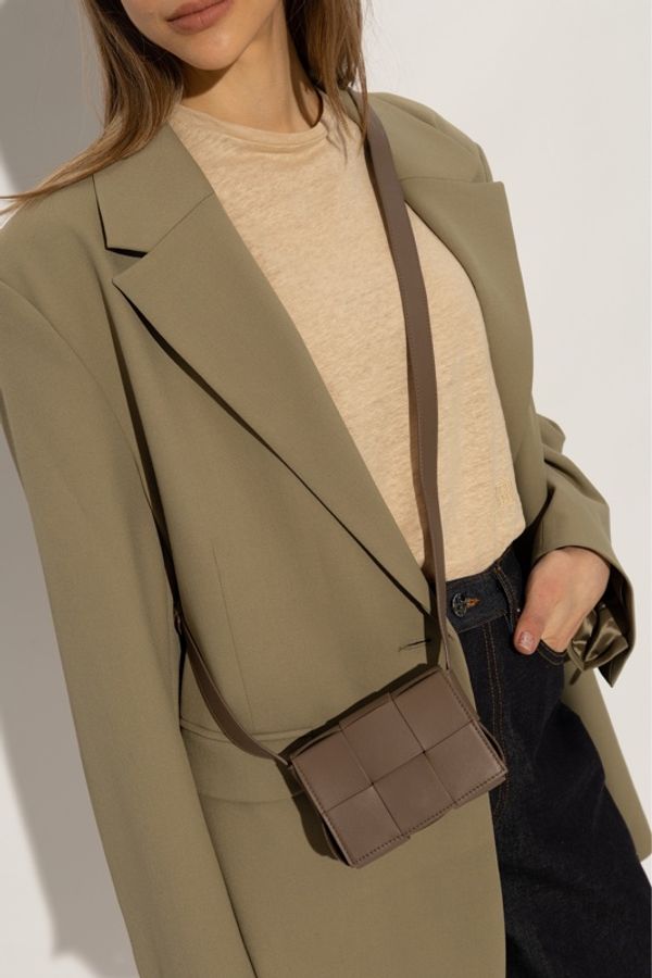 Bottega Veneta 女士 迷你Cassette單肩包 MINI、12cm*4cm*8cm-1