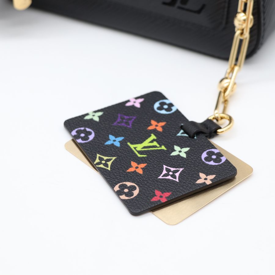 LV x TM 村上隆聯名 M13101 Marellini 黑色 Epi 水波紋牛皮 子母包 腋下包 斜背兩用包【Louis Vuitton 路易威登】-9