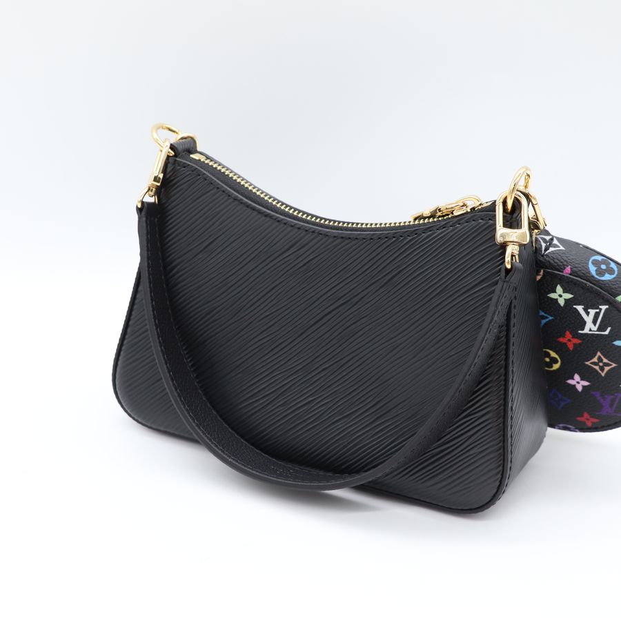 LV x TM 村上隆聯名 M13101 Marellini 黑色 Epi 水波紋牛皮 子母包 腋下包 斜背兩用包【Louis Vuitton 路易威登】-11