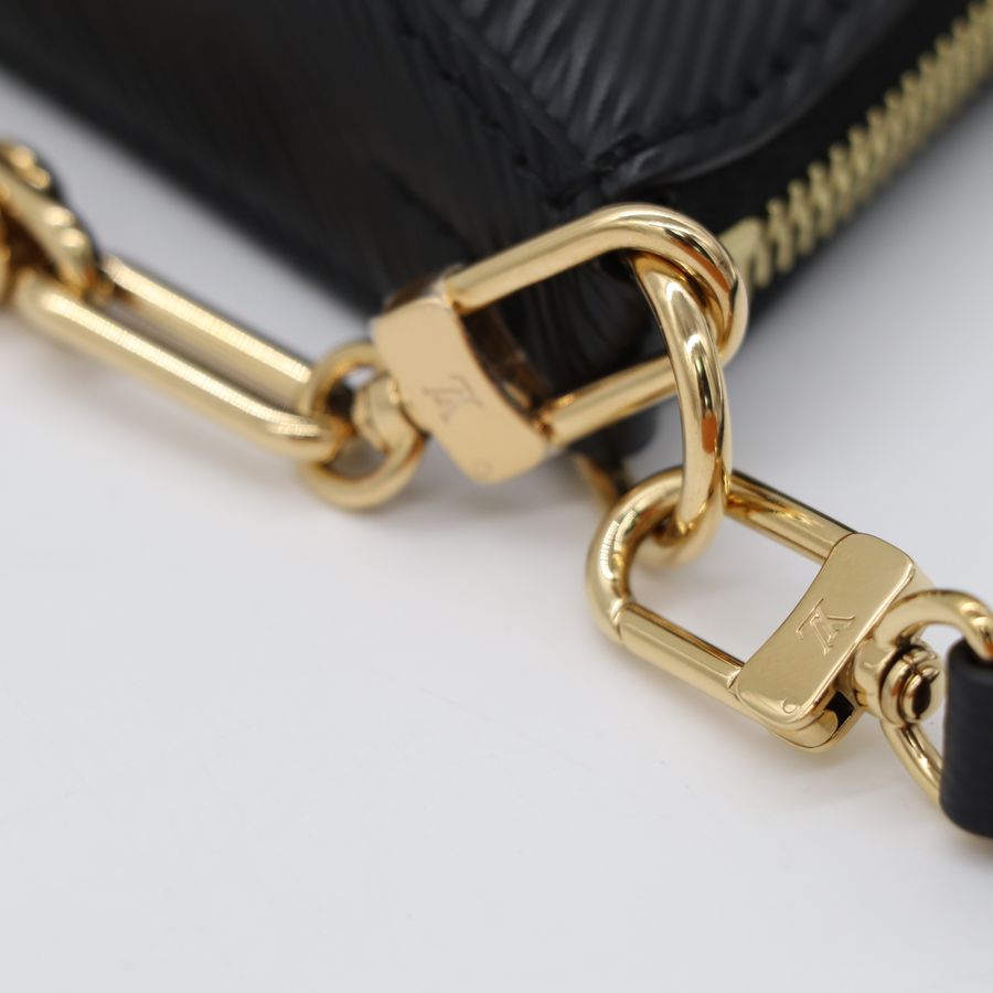 LV x TM 村上隆聯名 M13101 Marellini 黑色 Epi 水波紋牛皮 子母包 腋下包 斜背兩用包【Louis Vuitton 路易威登】-16