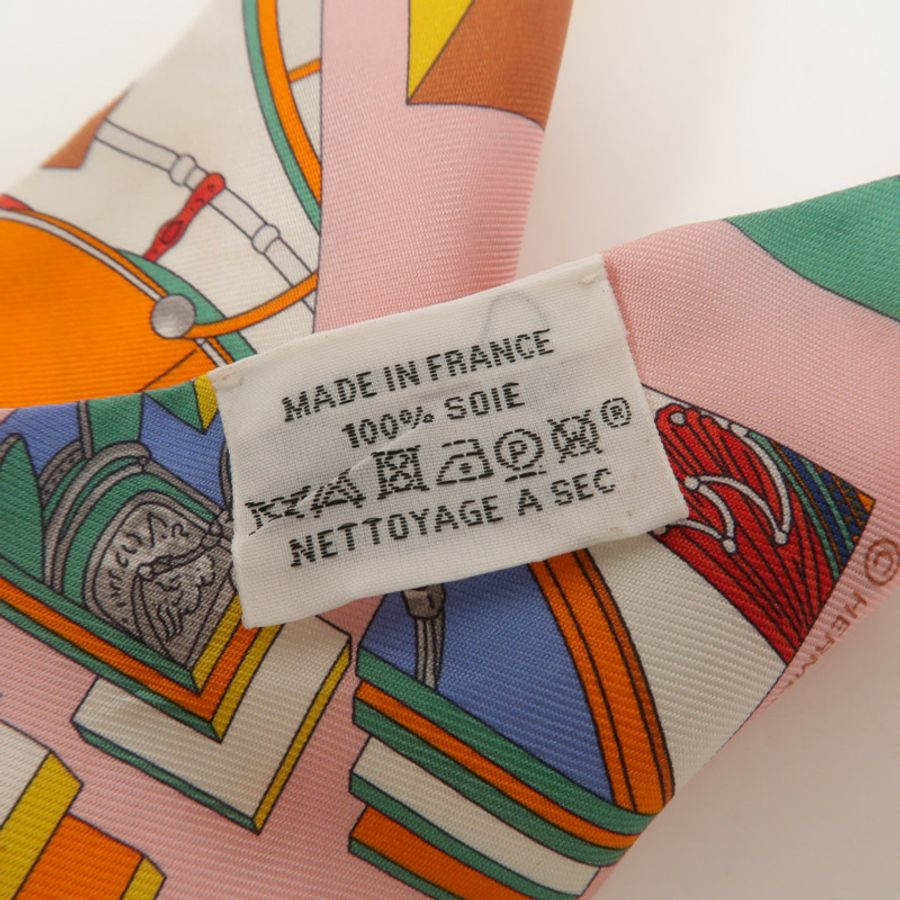 HERMES 絲質Twilly絲巾-7