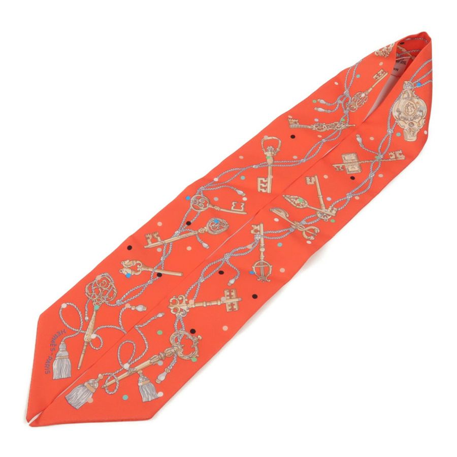 HERMES 絲質Twilly絲巾-2