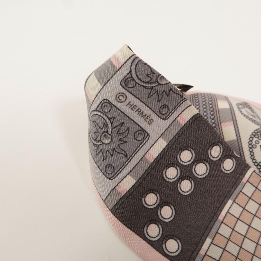 HERMES 絲質Twilly絲巾-5