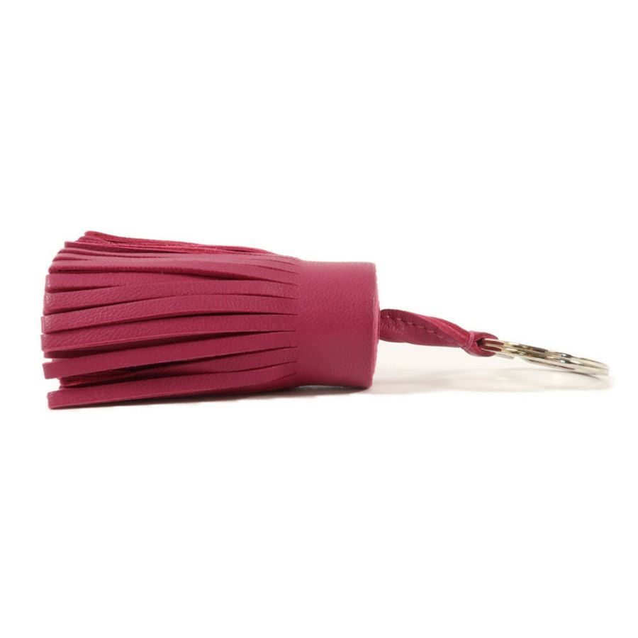 HERMES Milo皮革Carmen Key Ring鎖匙扣Rose Pourpre-3