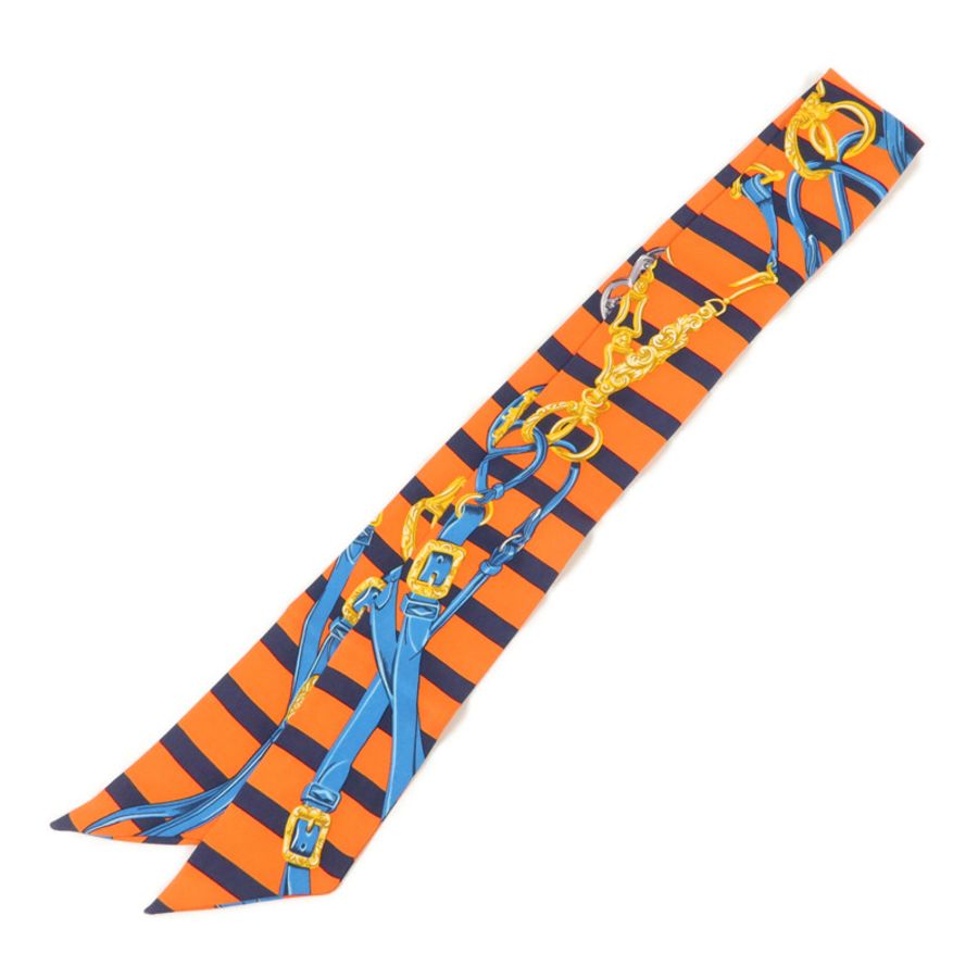 HERMES 絲質Twilly絲巾-1