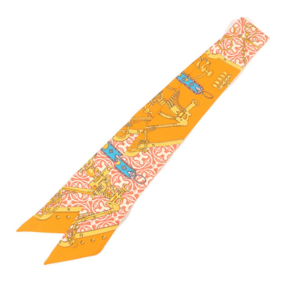 HERMES 絲質Twilly絲巾-1