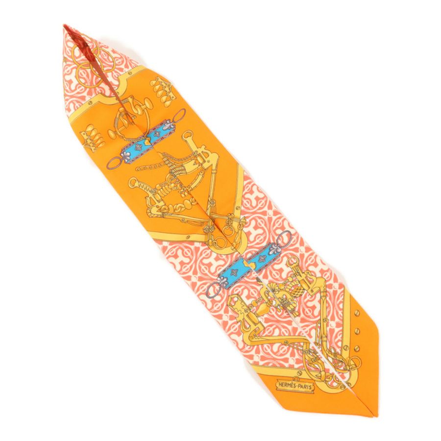 HERMES 絲質Twilly絲巾-3