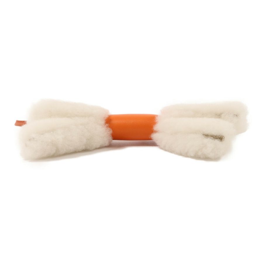 HERMES Milo皮革/羊毛Budy Charm掛飾Capucine/Sienne-2