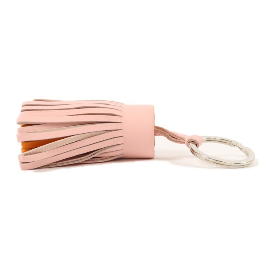HERMES Milo皮革Carmen Key Ring鎖匙扣Rose Sakura-3