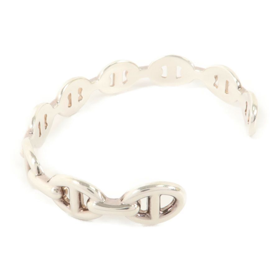 HERMES 925純銀Chaine d'ancre Enchainee Bangle手鐲-1