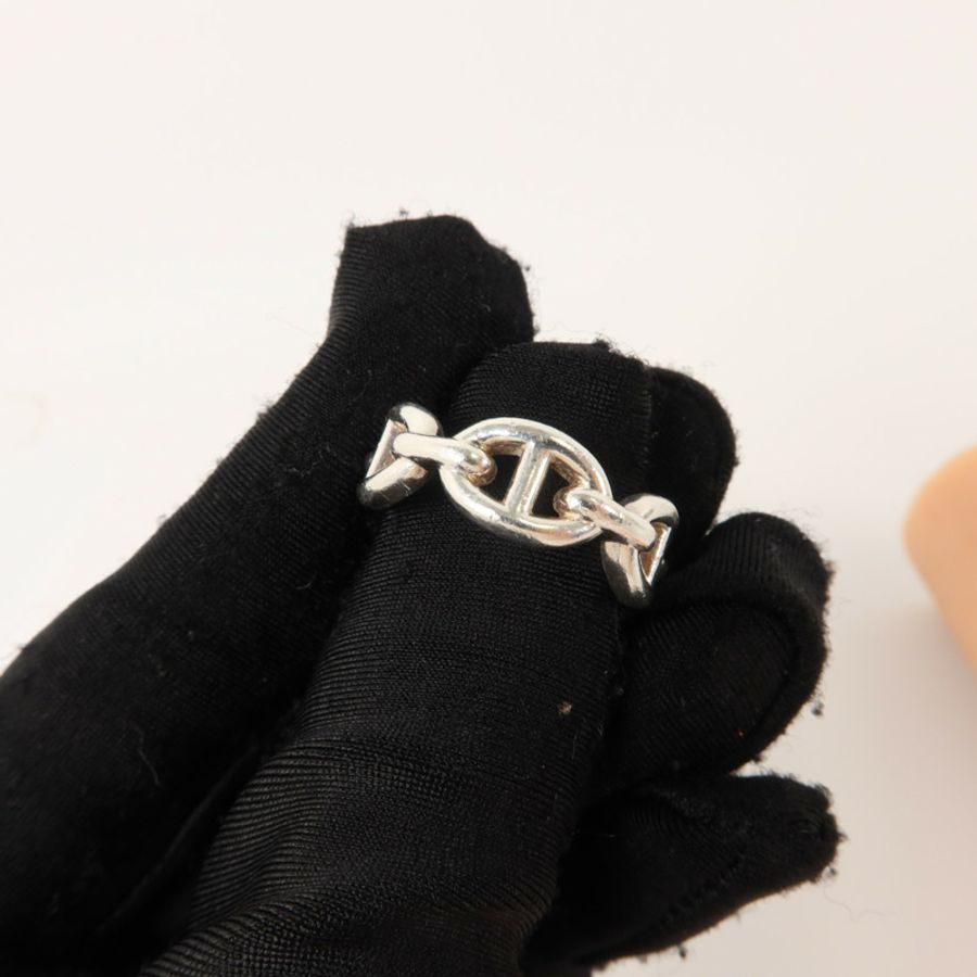 HERMES 925純銀Chaine D'Ancre Ring戒指-10
