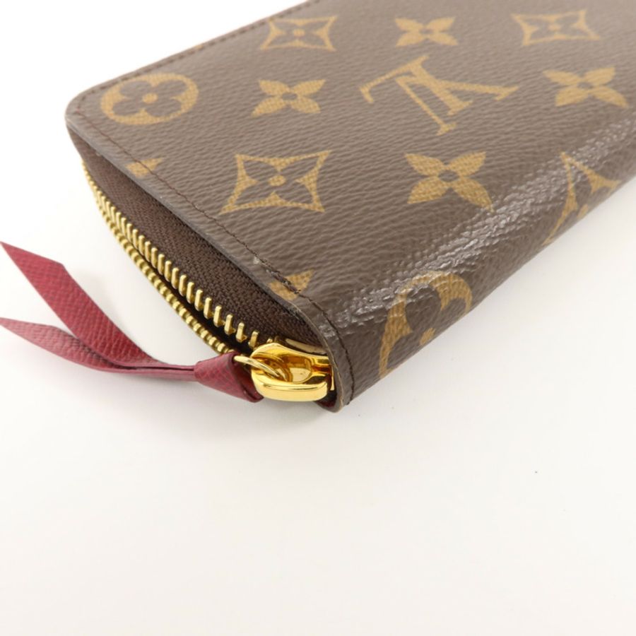 LOUIS VUITTON Monogram Clemence Wallet金扣長錢包-10