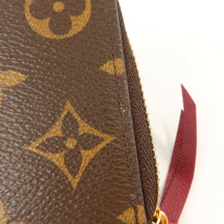 LOUIS VUITTON Monogram Clemence Wallet金扣長錢包-12