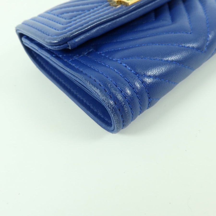 CHANEL 羊皮皮革Chanel Boy Wallet錢包-11