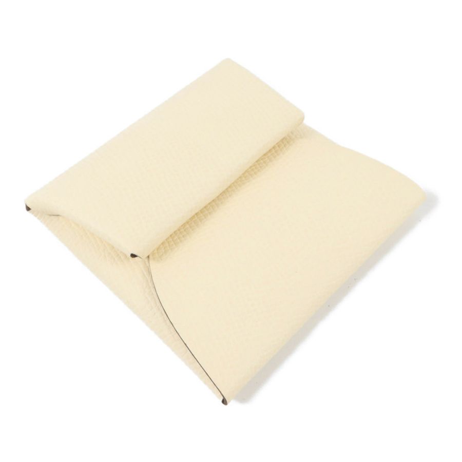 HERMES Epsom皮革Bastia Change Purse零錢包Nata/Biscuit-2