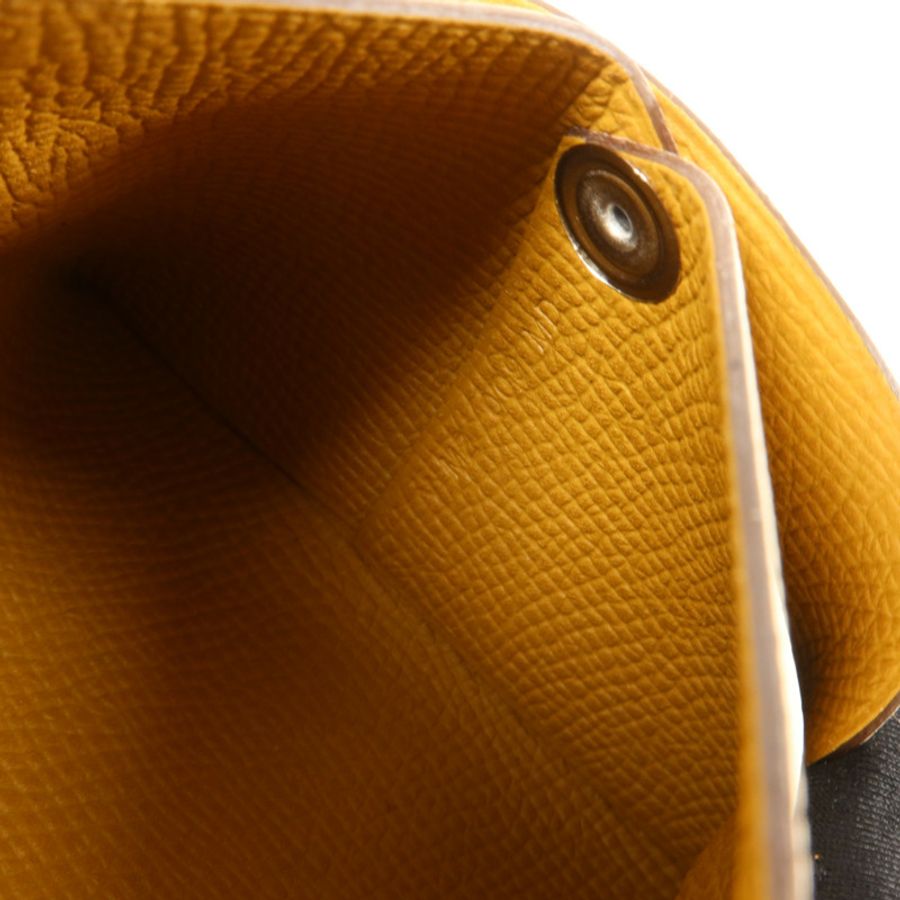 HERMES Epsom皮革Bastia Change Purse零錢包Nata/Biscuit-7