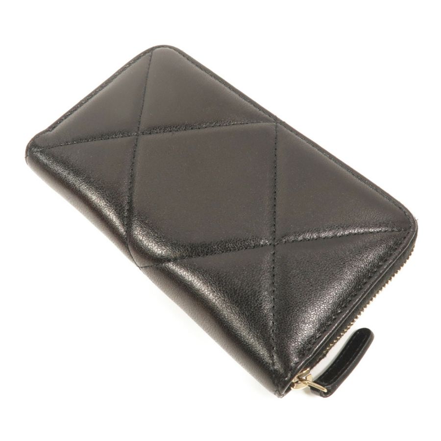 CHANEL 羊皮皮革19 Small Zipped Wallet長錢包-5
