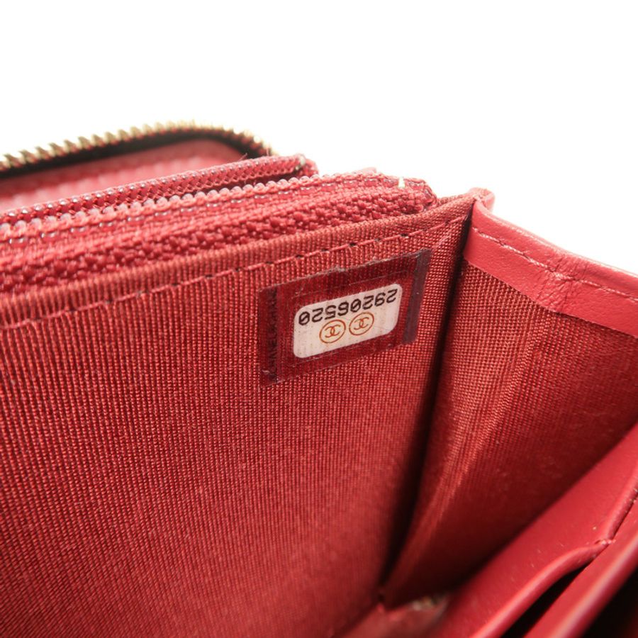 CHANEL 羊皮皮革19 Small Zipped Wallet長錢包-9