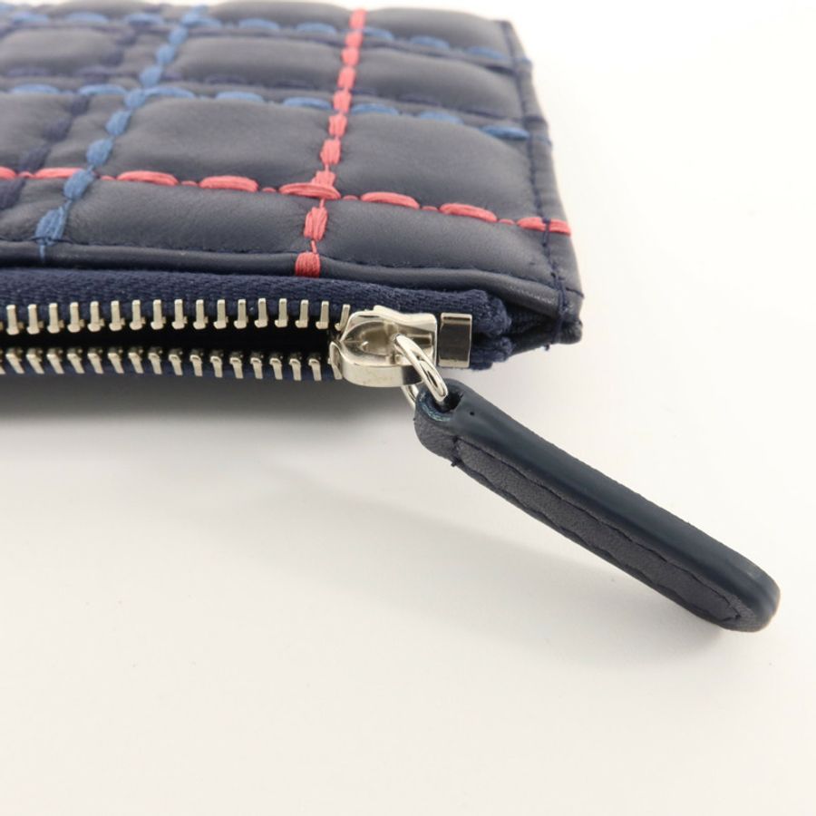 CHANEL 羊皮皮革Zipper Long Wallet長錢包-10