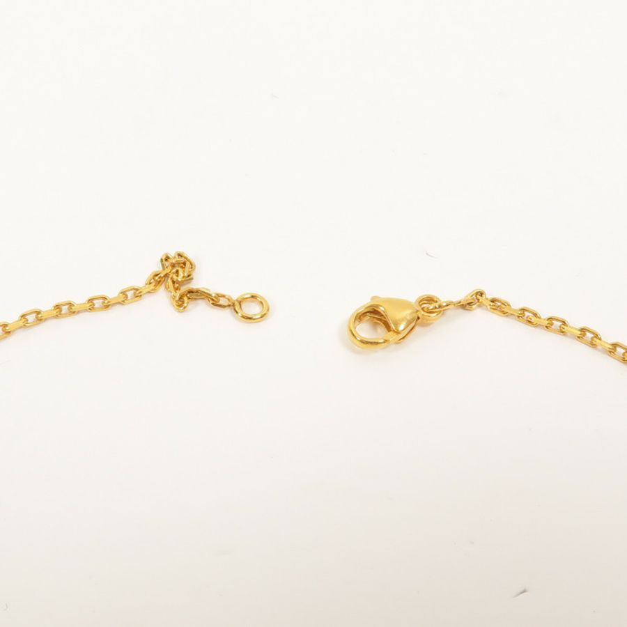 HERMES 金屬/Swift皮革O'Maillon Pendant項鍊-5