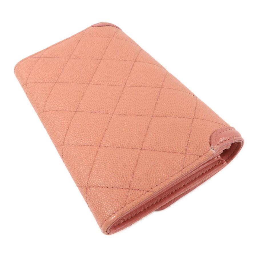 CHANEL 牛皮皮革CC Filigree Wallet錢包-3