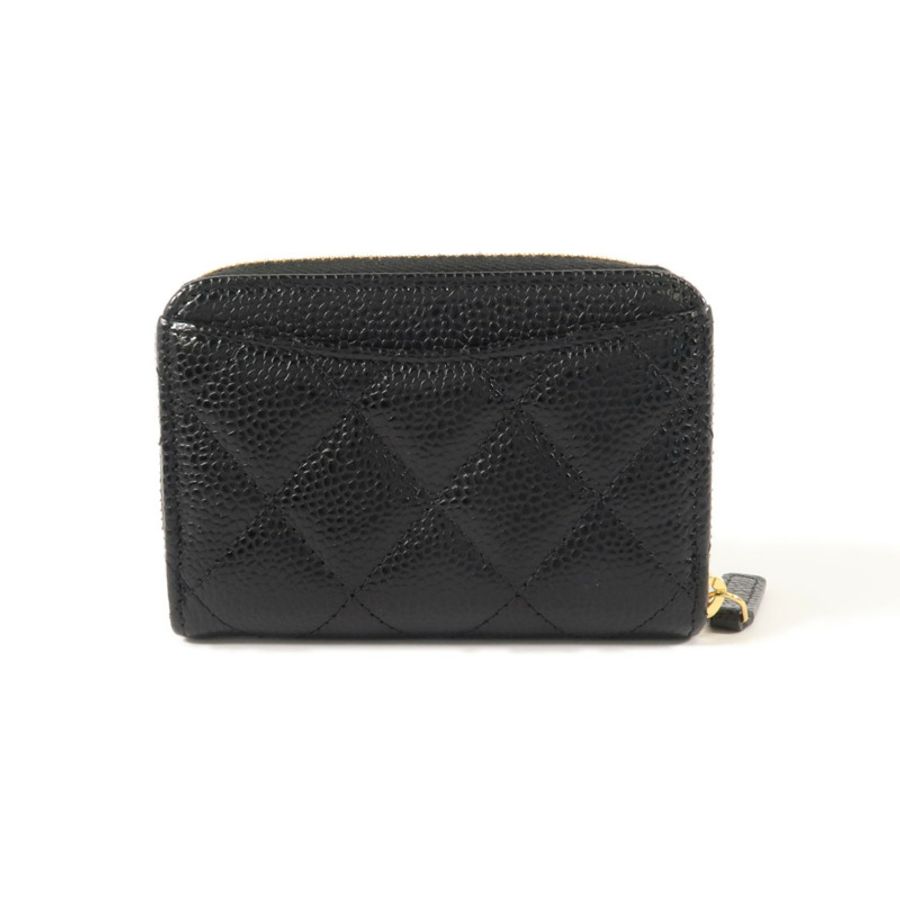 CHANEL 牛皮皮革Classic Zipped Coin Case零錢包-1
