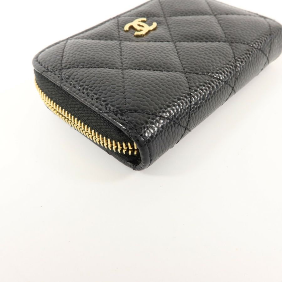 CHANEL 牛皮皮革Classic Zipped Coin Case零錢包-10
