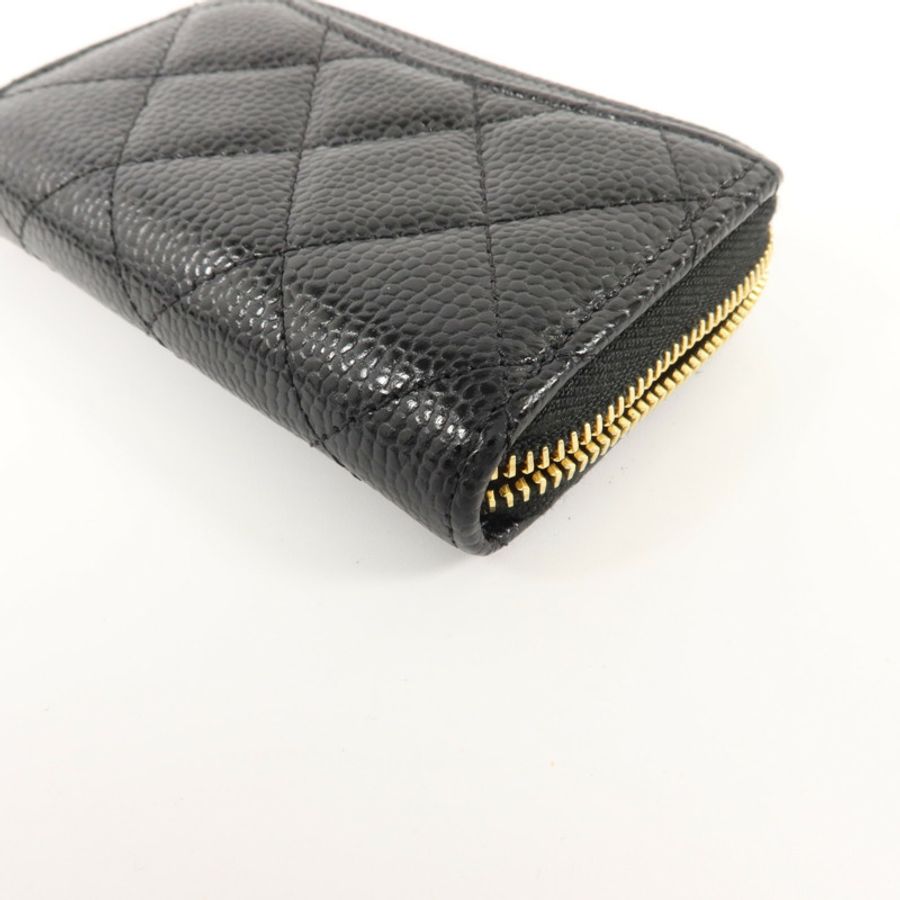 CHANEL 牛皮皮革Classic Zipped Coin Case零錢包-11