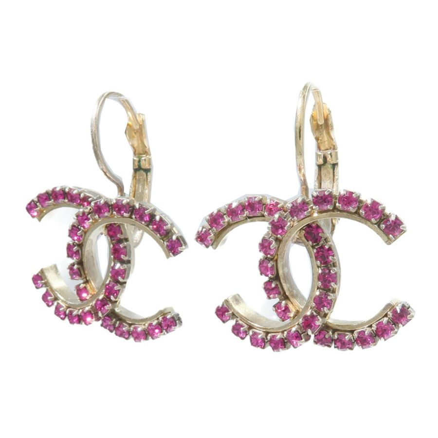 CHANEL 金屬/水晶Earrings耳環-1