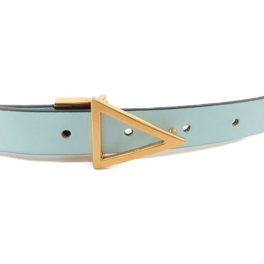 BOTTEGA VENETA 牛皮皮革Triangle Buckle Belt 80cm皮帶-2