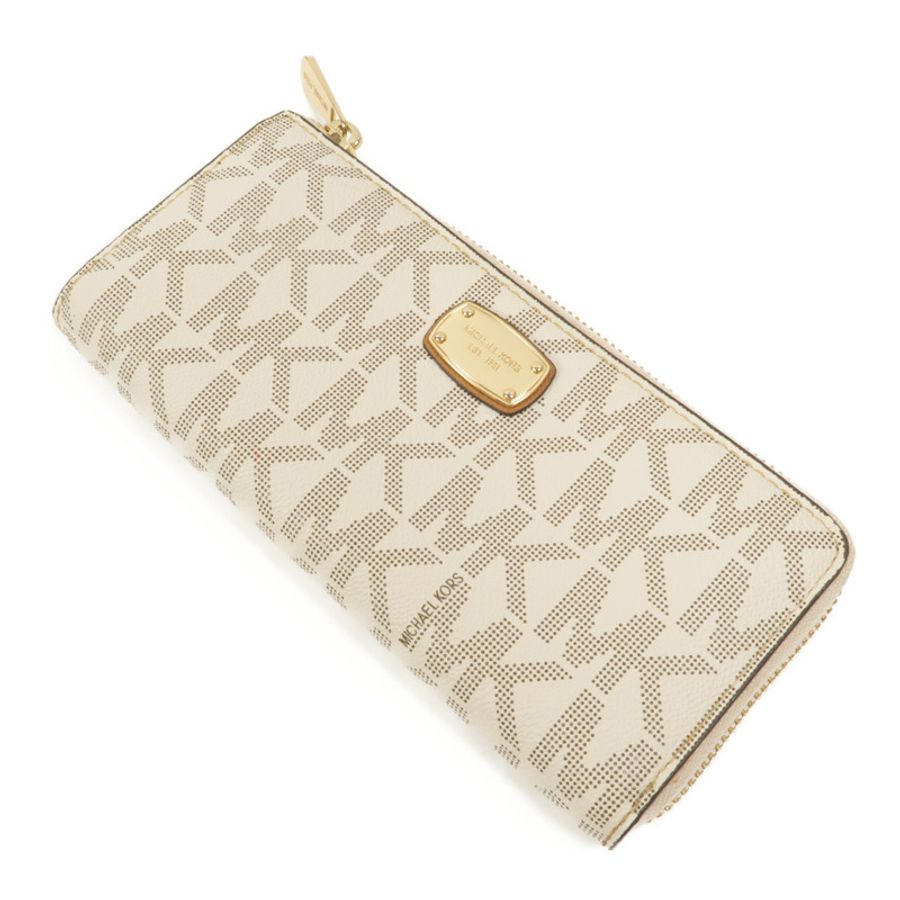 Michael Kors 塗層帆布Jet Set Travel Long Wallet長錢包-4
