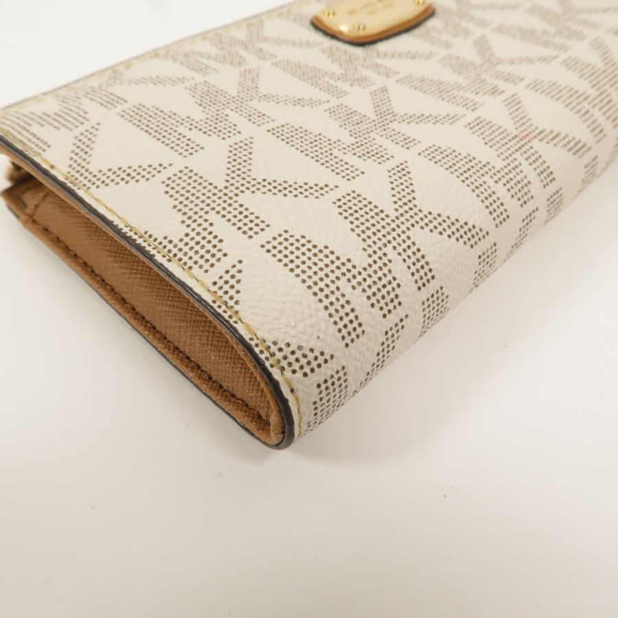 Michael Kors 塗層帆布Jet Set Travel Long Wallet長錢包-9