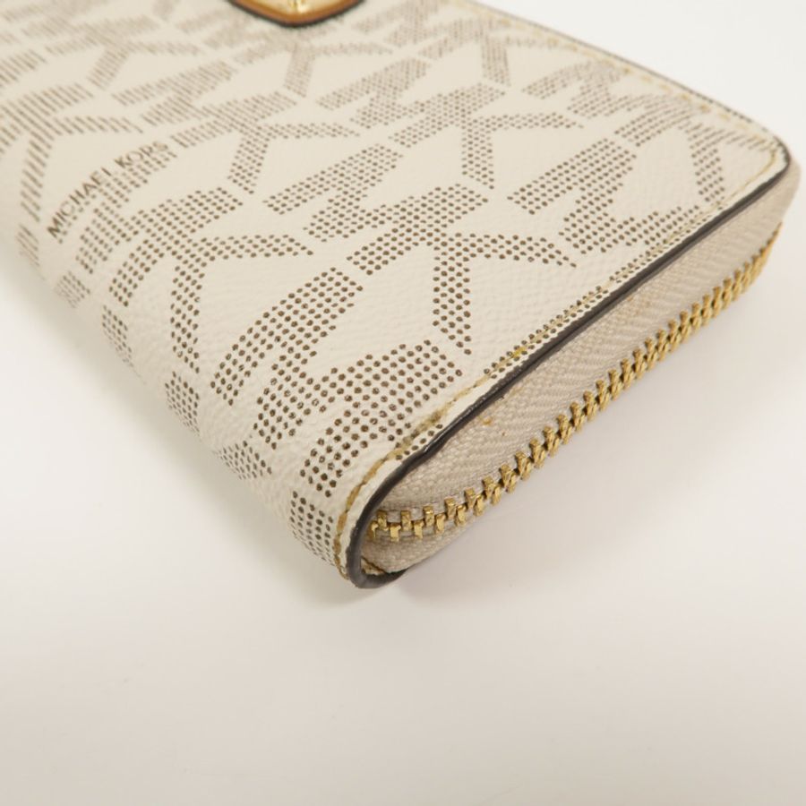 Michael Kors 塗層帆布Jet Set Travel Long Wallet長錢包-10