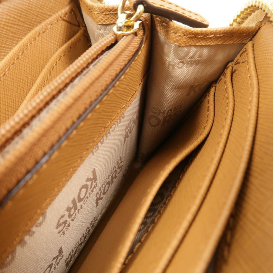 Michael Kors 塗層帆布Jet Set Travel Long Wallet長錢包-14