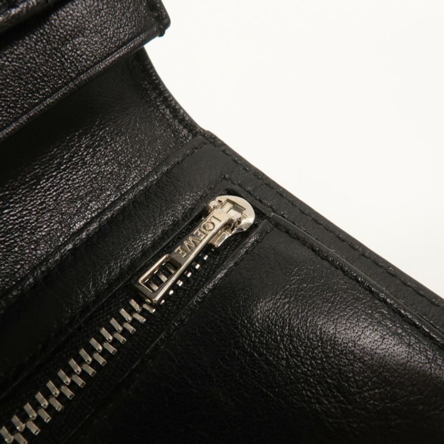 LOEWE 牛皮皮革Large Vertical Wallet長錢包-16