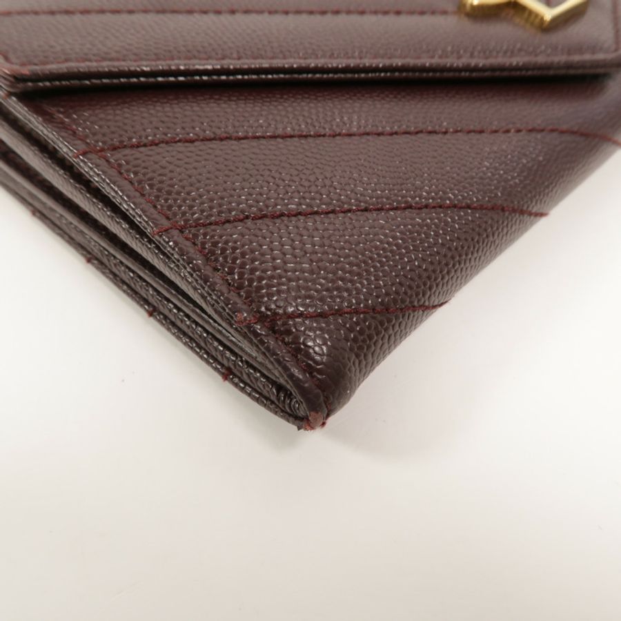 SAINT LAURENT 牛皮皮革Long Envelope Wallet長錢包-12