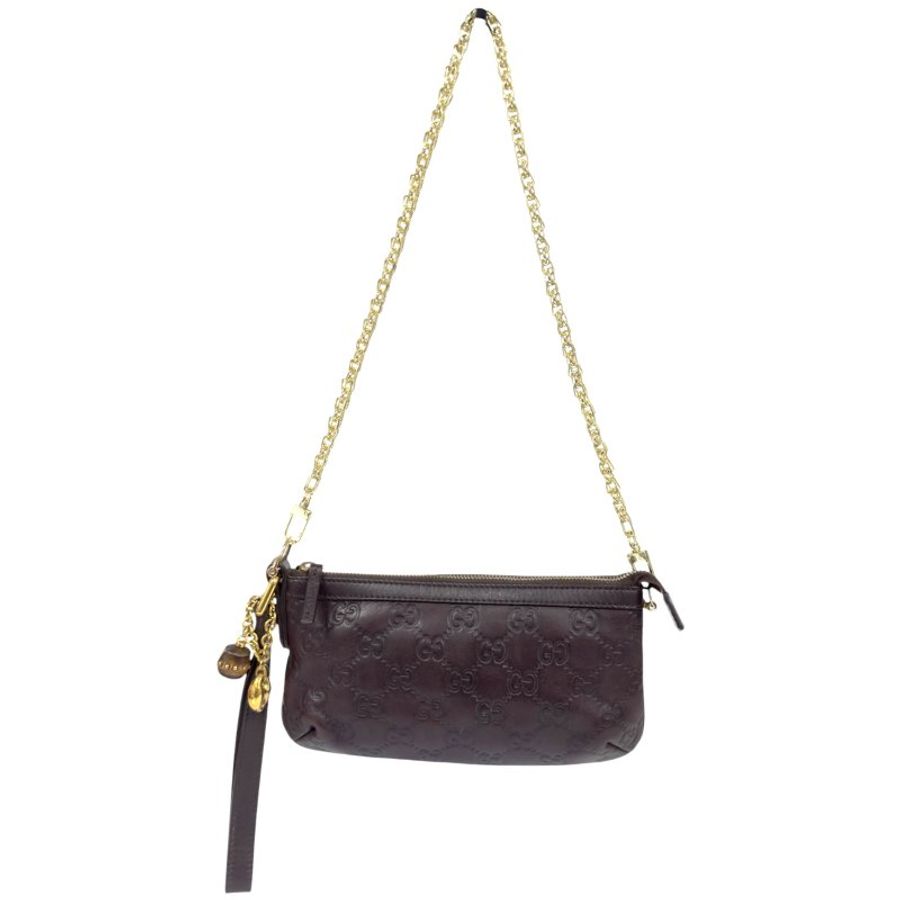 GUCCI *自加鏈>送無品牌扣+無品牌鏈帶* 竹節吊飾 肩背包-0
